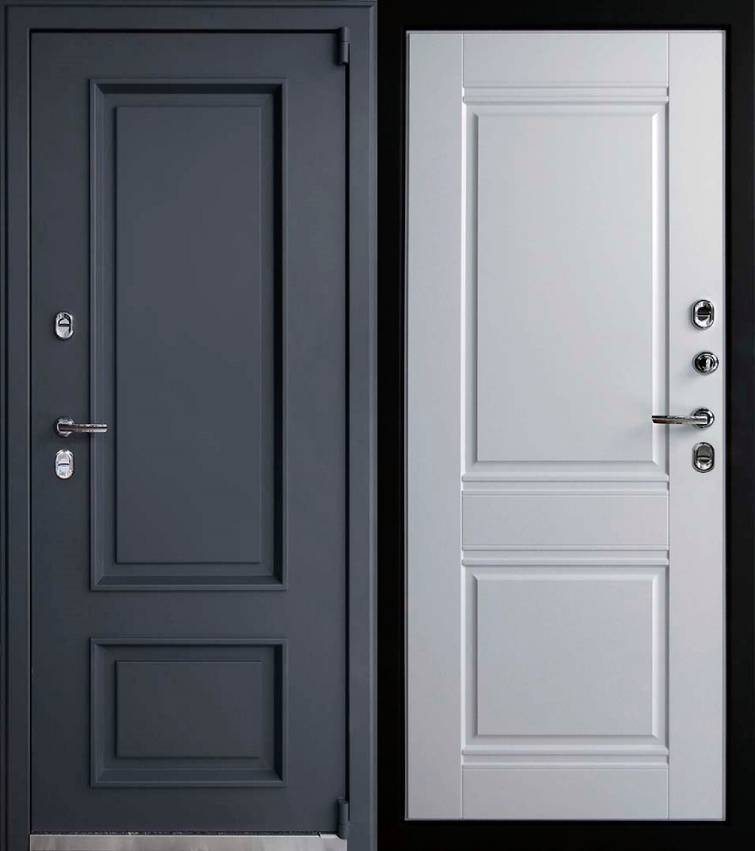 Входная дверь стальная 11 см Милан 7024 Термо-Белый матовый фото 1 — Финдвери