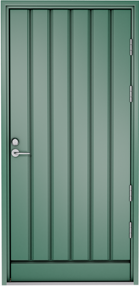 Зеленая входная дверь R1894 фото 1 — Финдвери