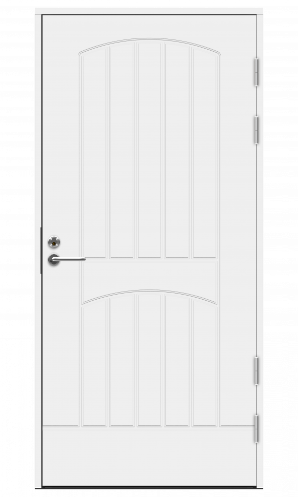 Белая входная дверь R2000  фото 1 — Финдвери