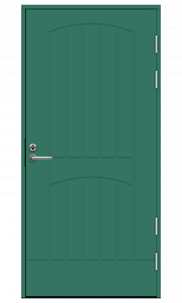 Зеленая входная дверь R2000 фото 1 — Финдвери