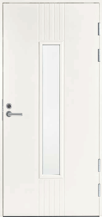 Белая входная дверь R2050 W28 фото 1 — Финдвери