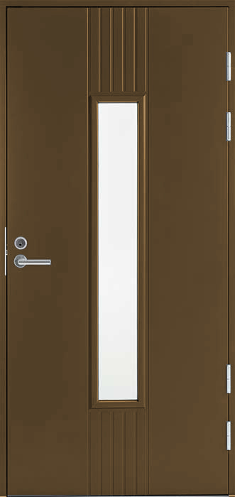 Коричневая входная дверь R2050 W28 фото 1 — Финдвери