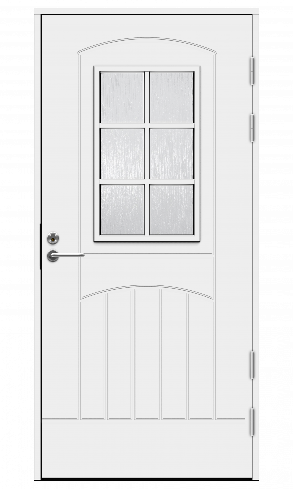 Белая входная дверь R2015 фото 1 — Финдвери