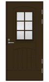  Коричневая входная дверь R2015