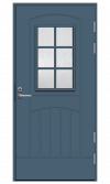  Тёмно-синяя входная дверь R2015