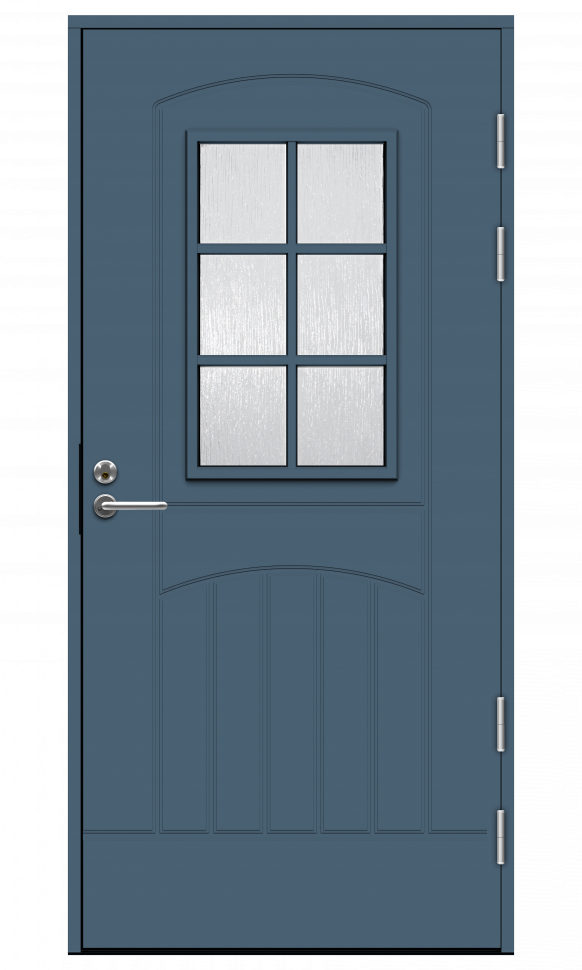  Тёмно-синяя входная дверь R2015 фото 1 — Финдвери